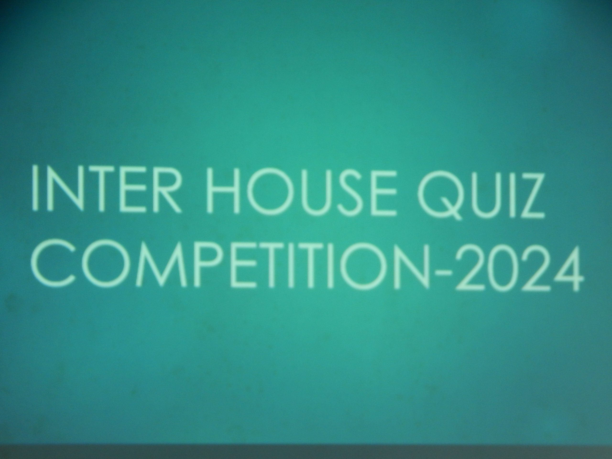 INTER-HOUSE QUIZ COMPETITION 2023-24